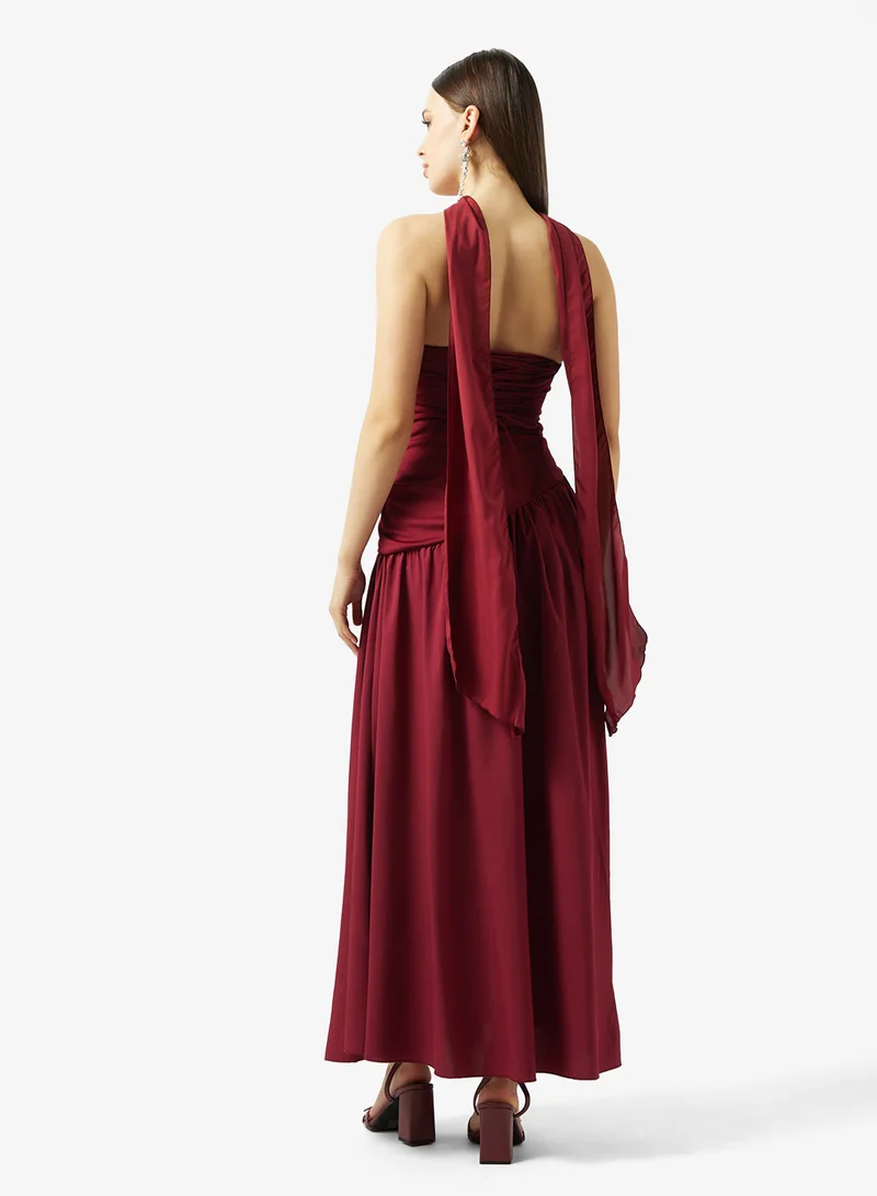 ايلا ليمتد اديشن فستان ببلوزة بياقة باندو